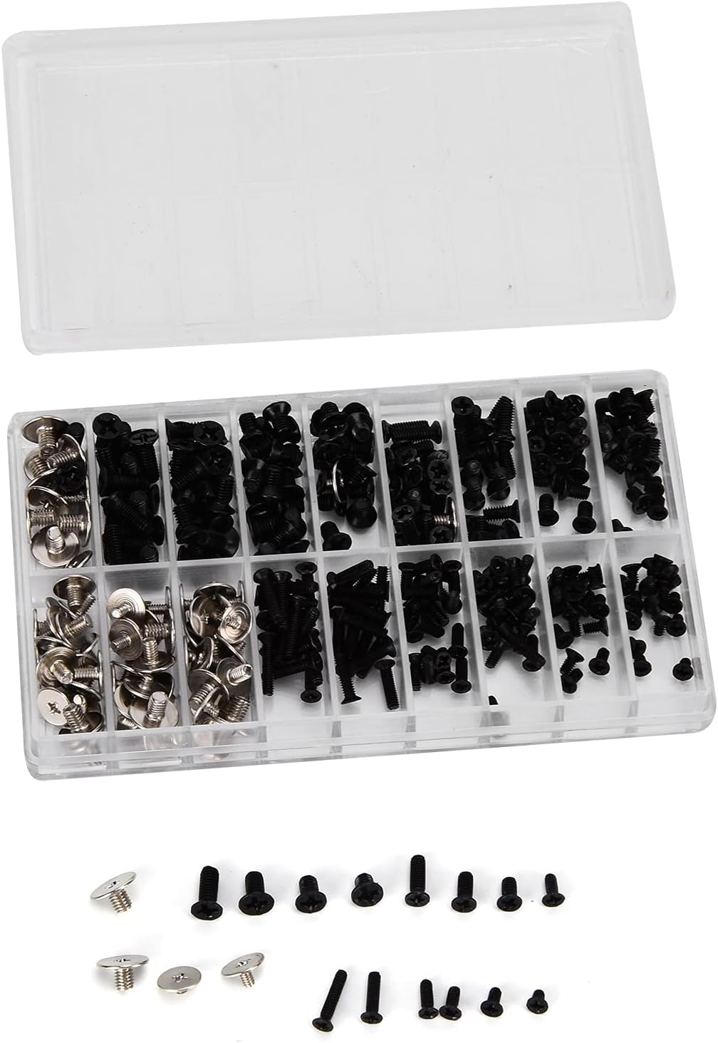 360Pcs Computer Screw Assortment Kit Cross Flat Mini Screws