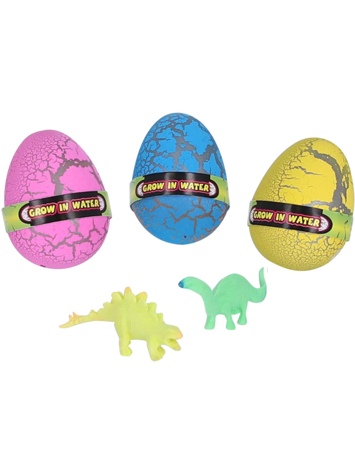Smiffys Dinosaur Growing Hatch Eggs, 12pcs Assorted Colours, in Display Box, Leisure Products Fancy Dress, Child Dress Up Jokes & Novelties