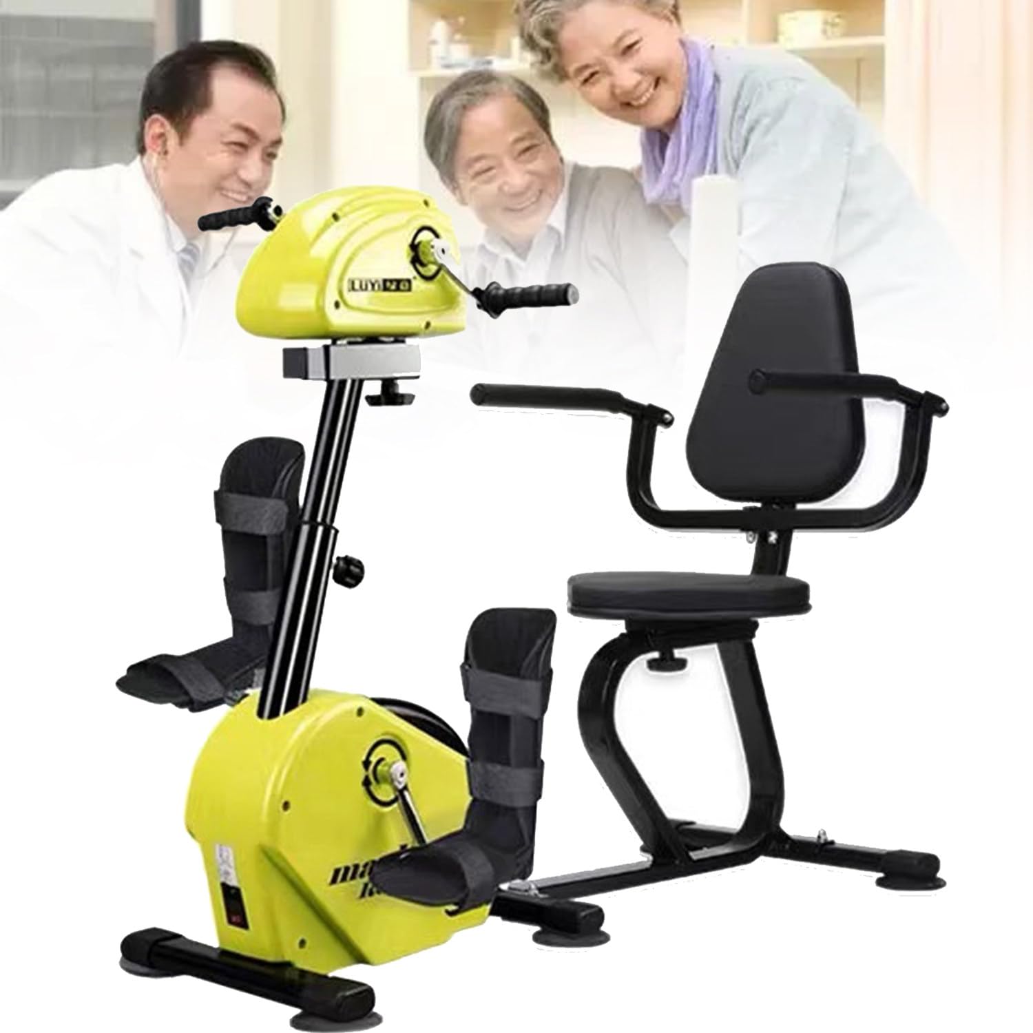 YNIYUJKL Electric Pedal Exerciser For Rehabilitation And Training, Upper And Lower Limb Exercise Bike For Seniors And Disabled, Mini Cycling Equipment For Home Therapy,D