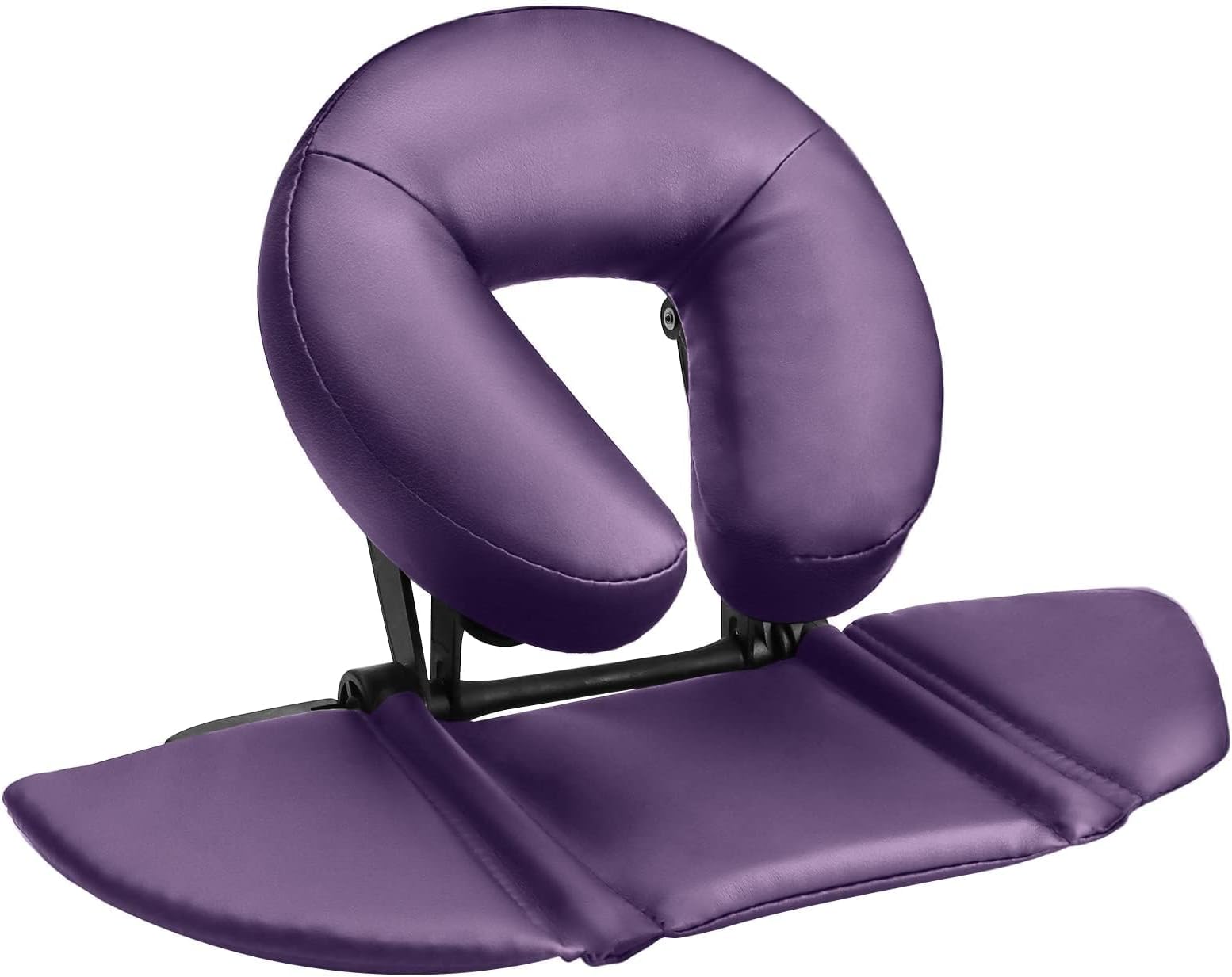 EBANKU Massage Table Face Cradle Cushion, Face Cradle Down Tabletop Massage Kit Adjustable Massage Table Headrest Face Pillow with Platform for Massage Chair SPA Bed (Purple)