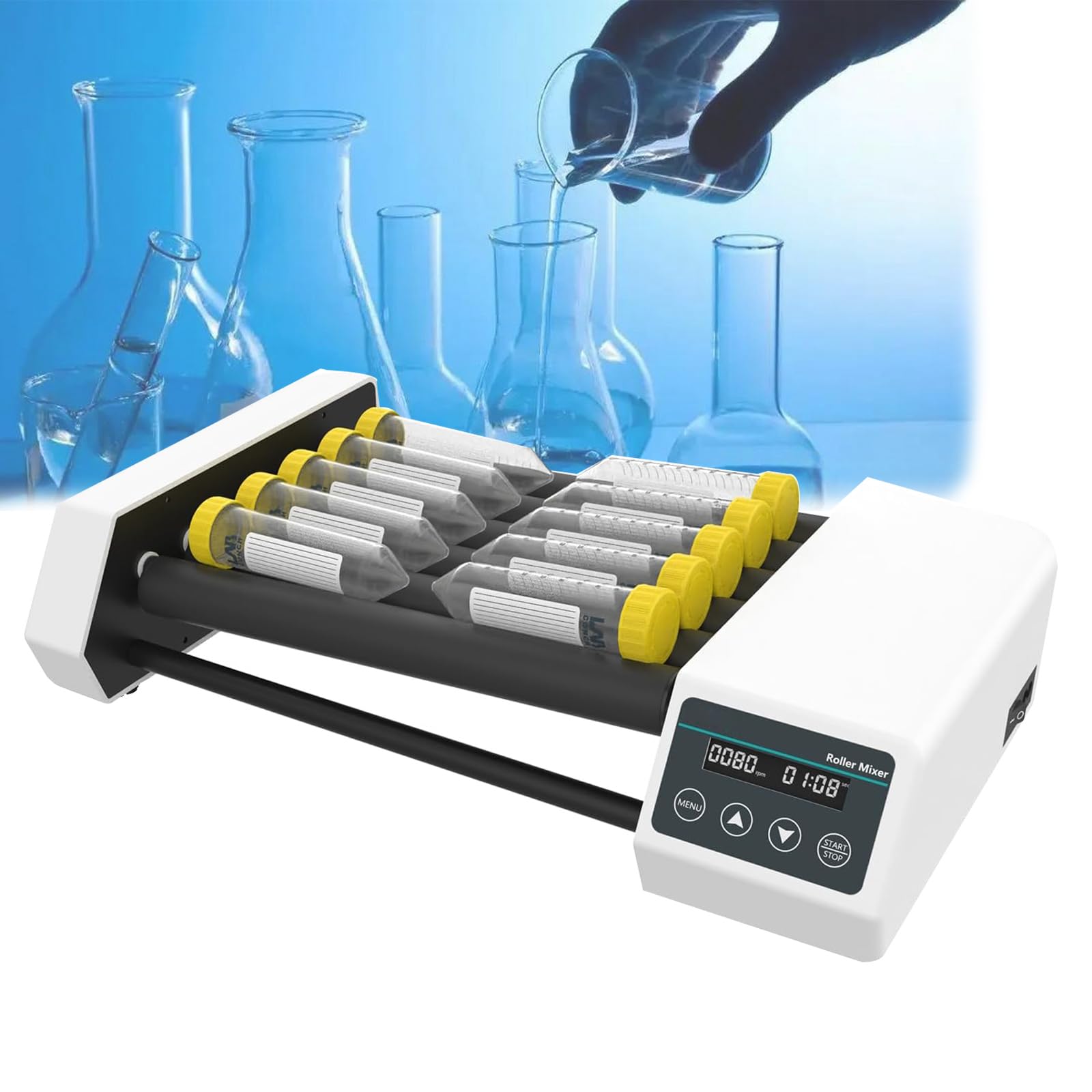 Mélangeur orbital de laboratoire 6pro à affichage LED et moteur sans balais