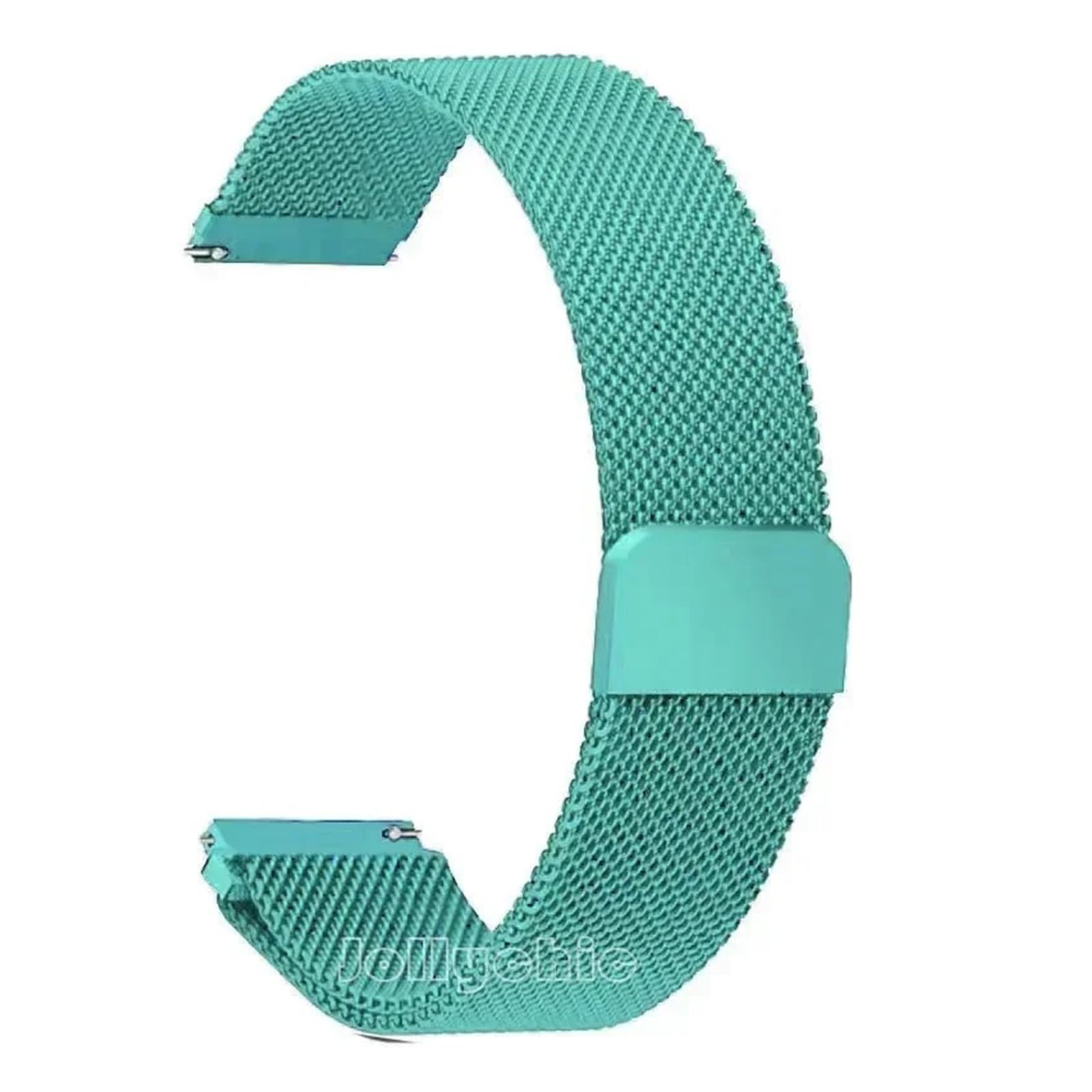 Bracelet milanais magnétique en acier inoxydable de 20/22 mm pour Samsung Galaxy Watch 7 6 5 4 40 mm 44 mm Gear pour S3 Huawei GT4 GT3 (turquoise, 20 mm)