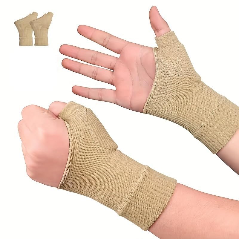 COZY nose - Thumb Compression Arthritis Gloves for Arthritis, Hand Pain Support, Carpel Tunnel, Breathable Wrist Brace Sleeves, Alleviate Rheumatoid, Joint Muscle Tension (Thumb Compression - Skin)-picture-26
