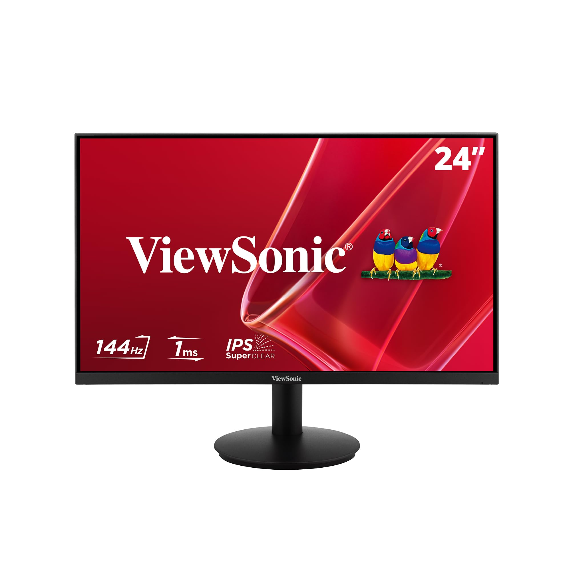 ViewSonic VA24G1-H - Monitor de 24 Pulgadas (1080p, Full HD, 144 Hz, 1 ms MPRT, Panel IPS, HDM1 1.4, VGA, sin parpadeos)