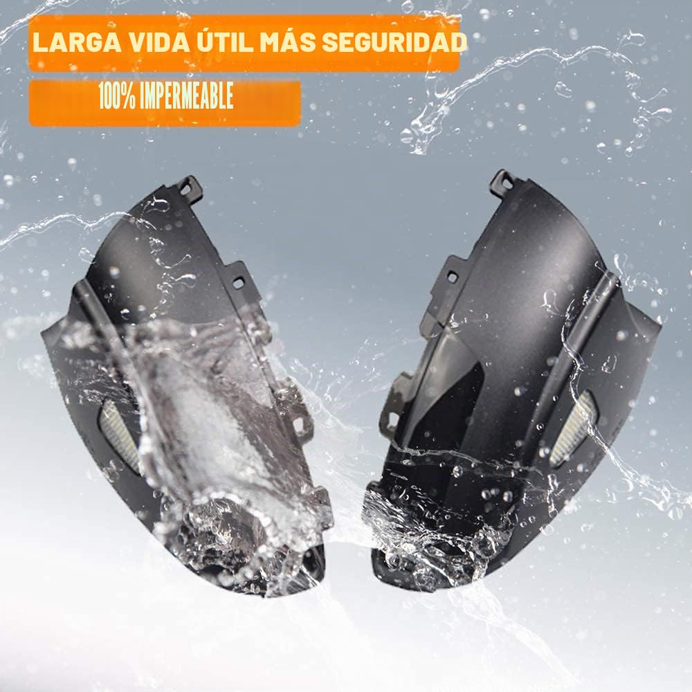 2 intermitentes dinámicos LED, compatibles con MK1 Tiguan 2008-2016 Sharan 2012-2015 (amarillo)