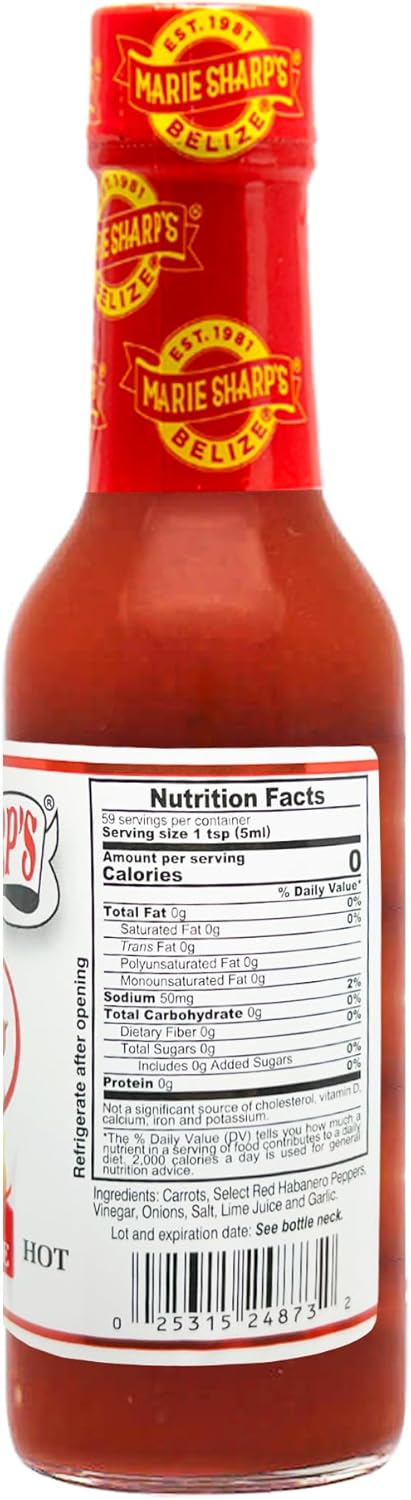 Marie Sharp's Original Hot Habanero Pepper Sauce, 10 oz