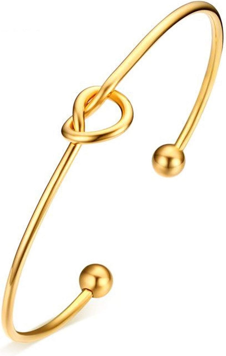 Bridesmaid Proposal Gifts, Stainless Steel Tie The Love Knot Bridesmaid Bracelet with Gift Box - Image 2