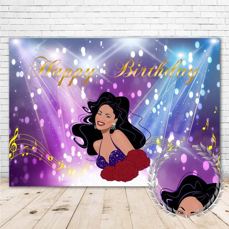 Selena Quintanilla Happy Birthday Banner 7 X 5 Ft Vinyl | Desertcart EGYPT