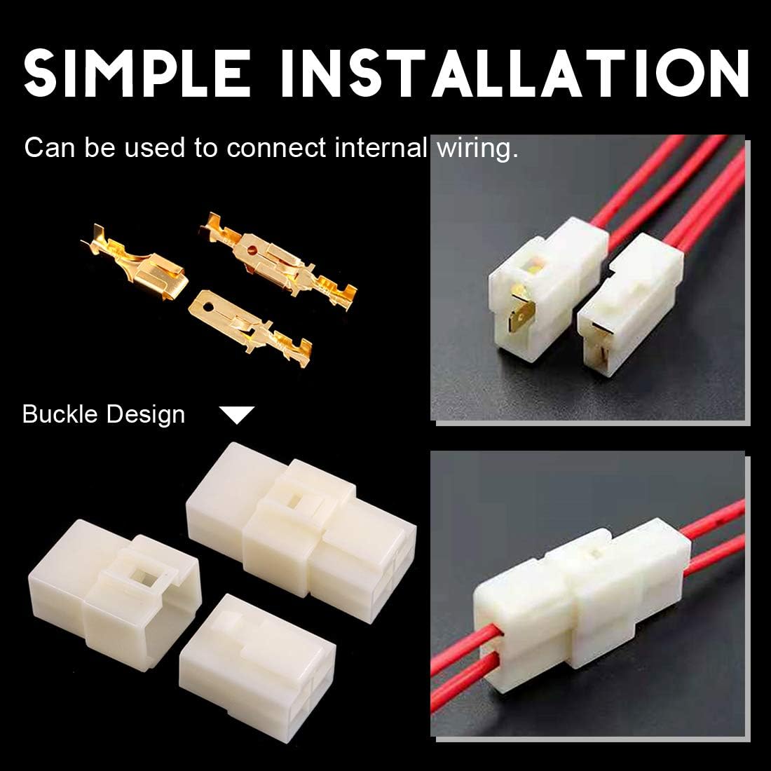 Swpeet 6.3mm 自動車用電線コネクター 1 2 3 4 6 8 9ピン 自動車