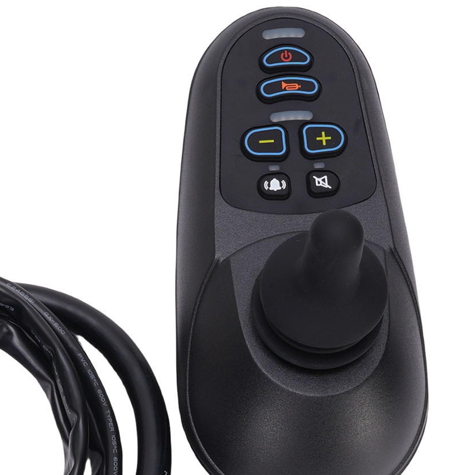 Spacnana Controlador de Joystick, Joystick Eléctrico ABS con Tecnología Hall, de 24 V CC para Robots Inteligentes y Equipos de Entretenimiento