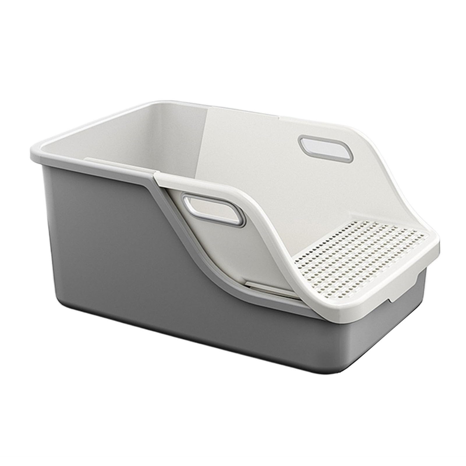Exclusivo para Gatos y Perros Bandeja de Arena Antiadherente Extragrande for Gatos a Prueba Salpicaduras Inodoro for Mascotas semicerrado Abierta Fácil Limpiar para Interiores
