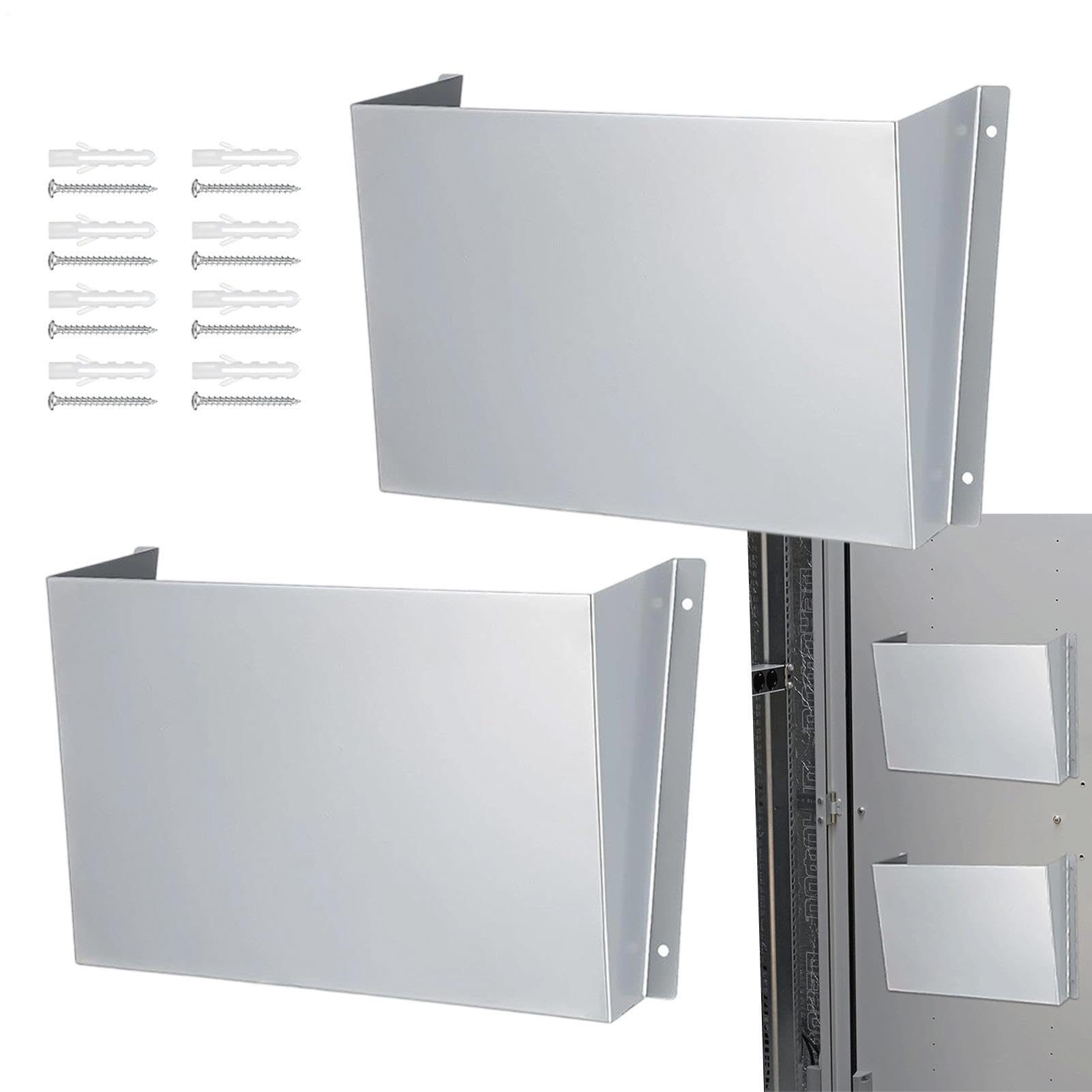 2 x Stainless Steel Document Holder Wall Mounted - Rustproof for Transporter and Workshop, File Holder for Safety Gate, 30 x 18 cm, Van Accessories for Truck & Service Vehicle