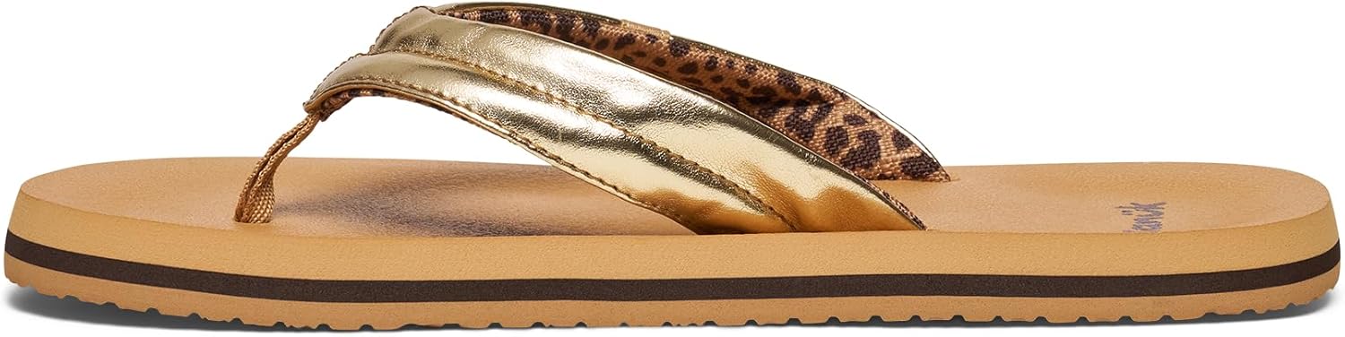 Sanuk Youth Wavy | Youth Sandals | Lightweight Kids Flip Flops | Water-Friendly & Quick Dry | Cushioned Comfort Footbed