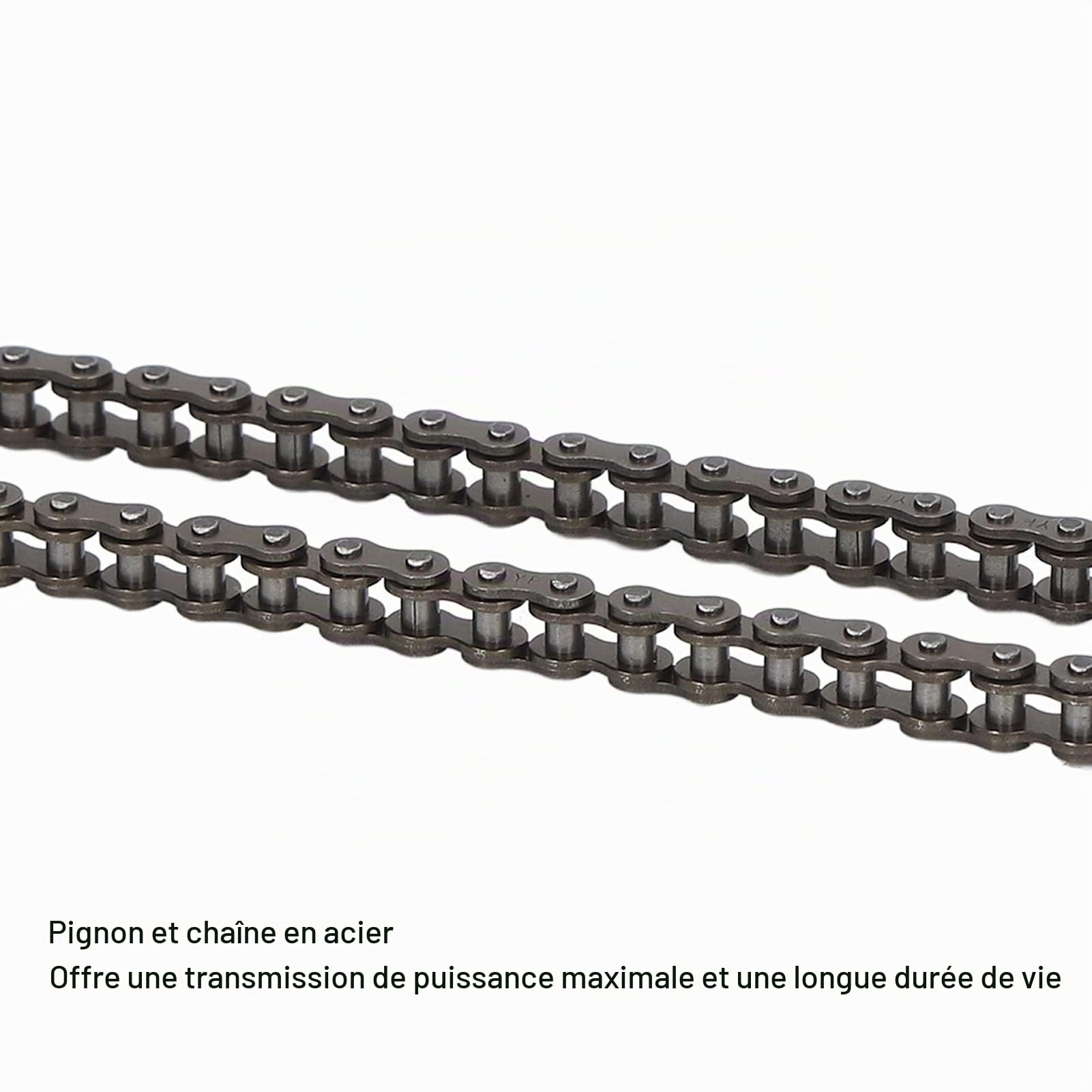 Drfeify Kit Chaîne et Pignon 80T 25H 34mm 3 Trous Pignon 10T H Trou Chaîne Pignon 146 Maillons Chaîne Adaptée au Moteur 1020