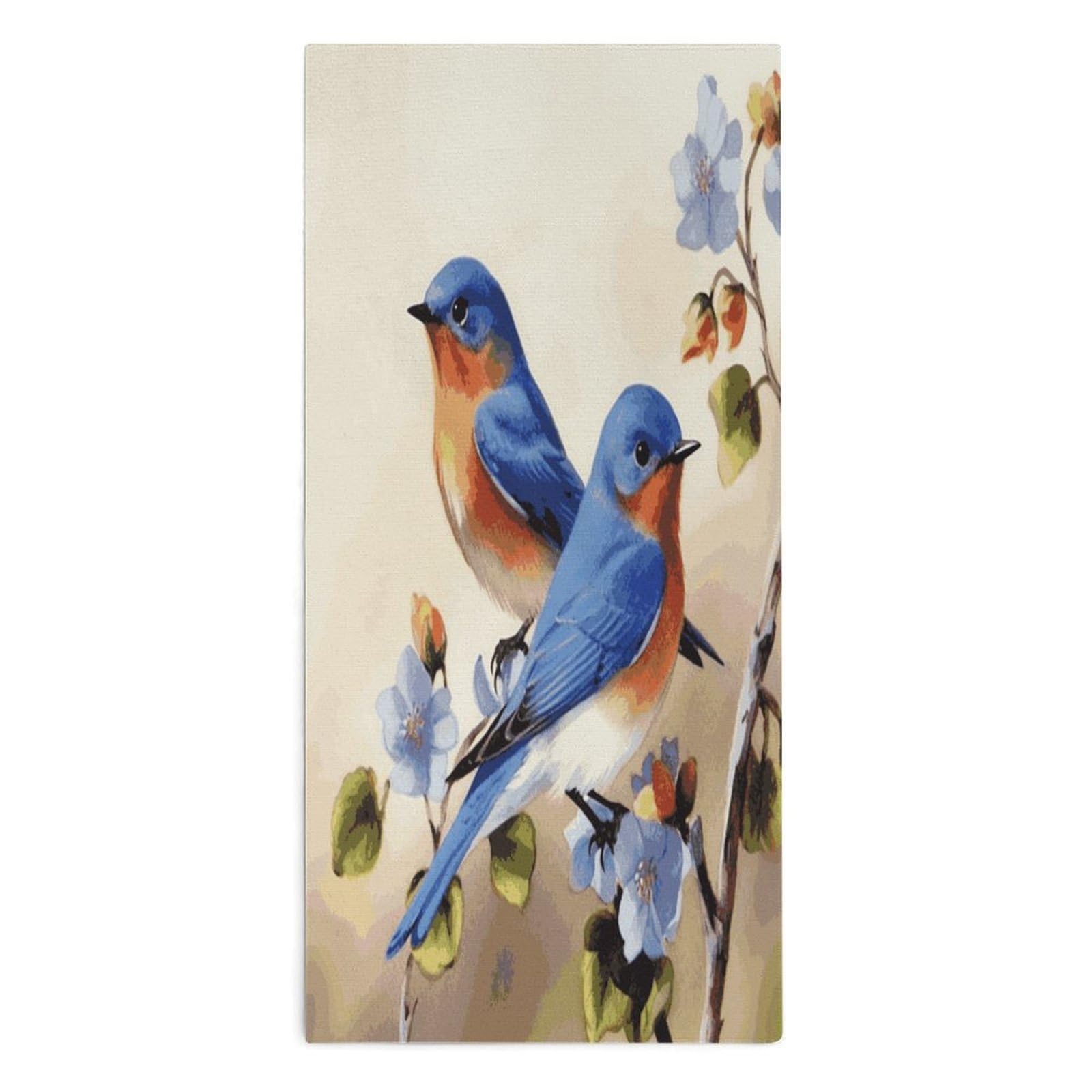Btcowzrv Style Happy Bluebirds Bath Towel Beach Towels Shower Towel