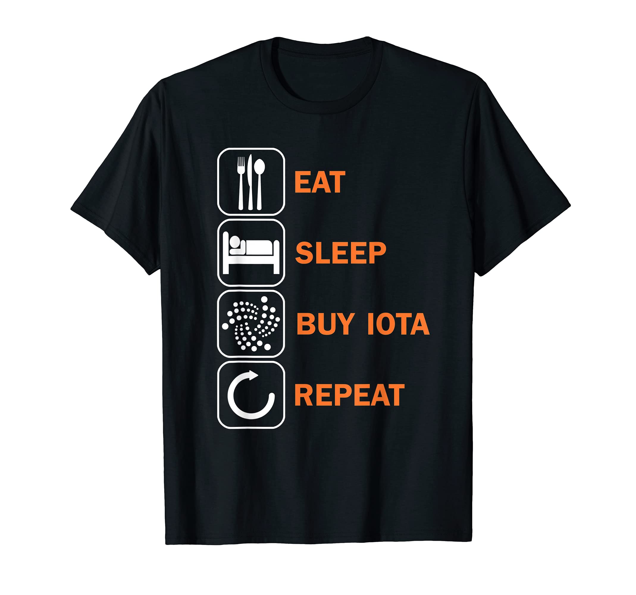Iota motif food sleep Iota buy Krypto motif Miota T-Shirt