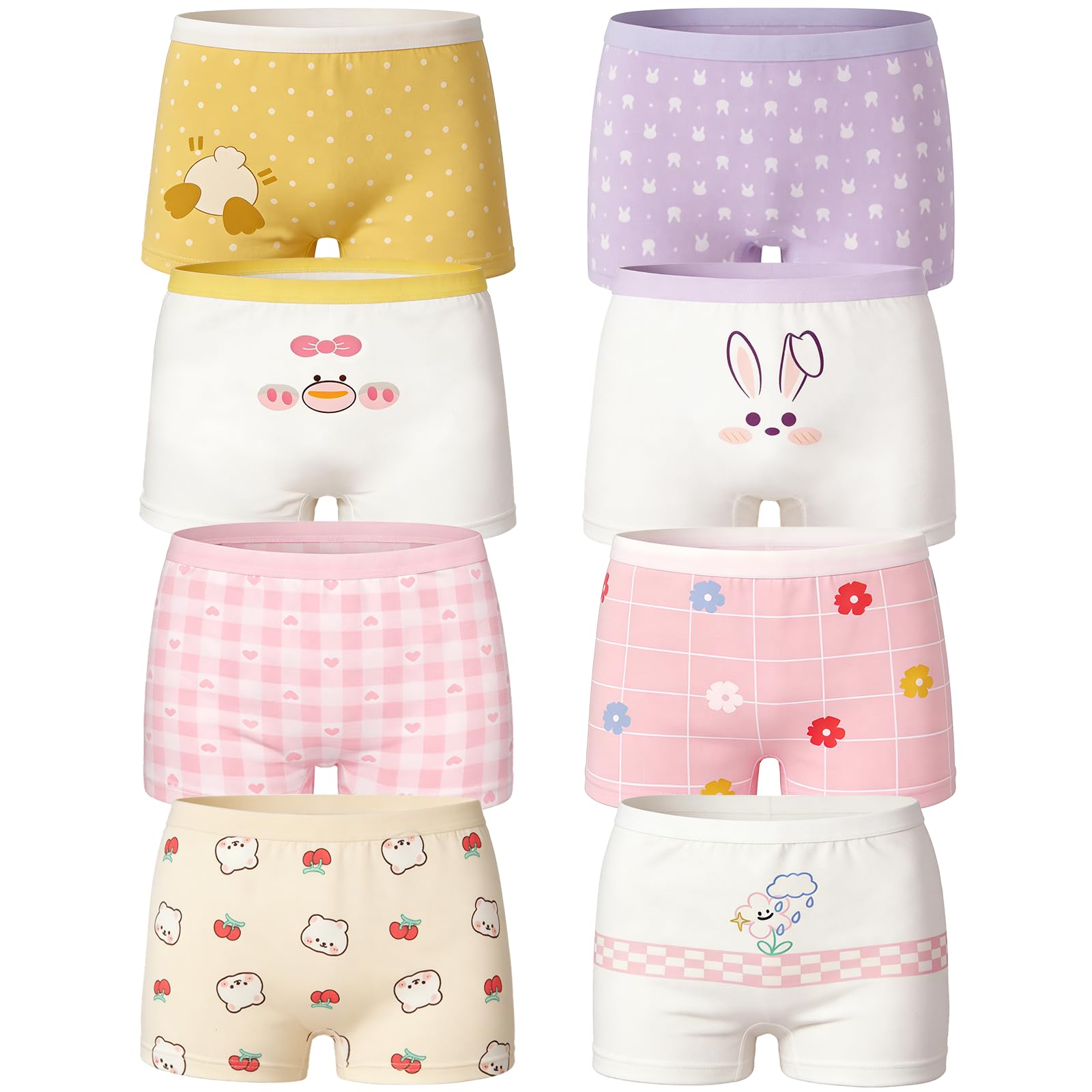 Soleurfe Unterhosen Mädchen 98–134 Baumwoll Boxershorts Mädchen | Weiche elastische atmungsaktive Unterwäsche für Kindergarten/Schule Unter Kleider