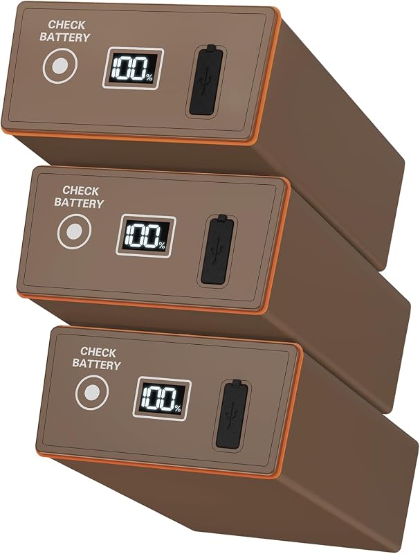 Rechargeable Battery 3 Pack Compatible