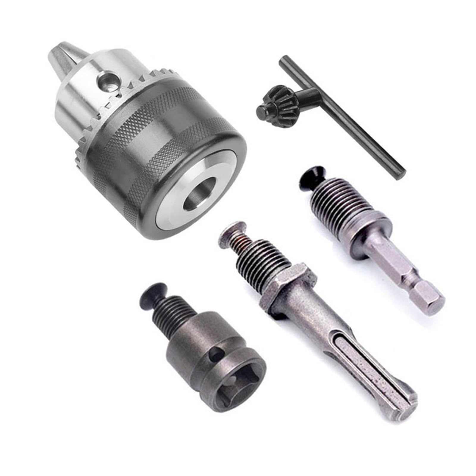 1.5-13mm konwerter 1/2 "-20UNF kluczowy uchwyt wiertarski gwint adapter do szybkiej wymiany SDS 1/4" sześciokątny klucz udarowy klucz Bit korbowód