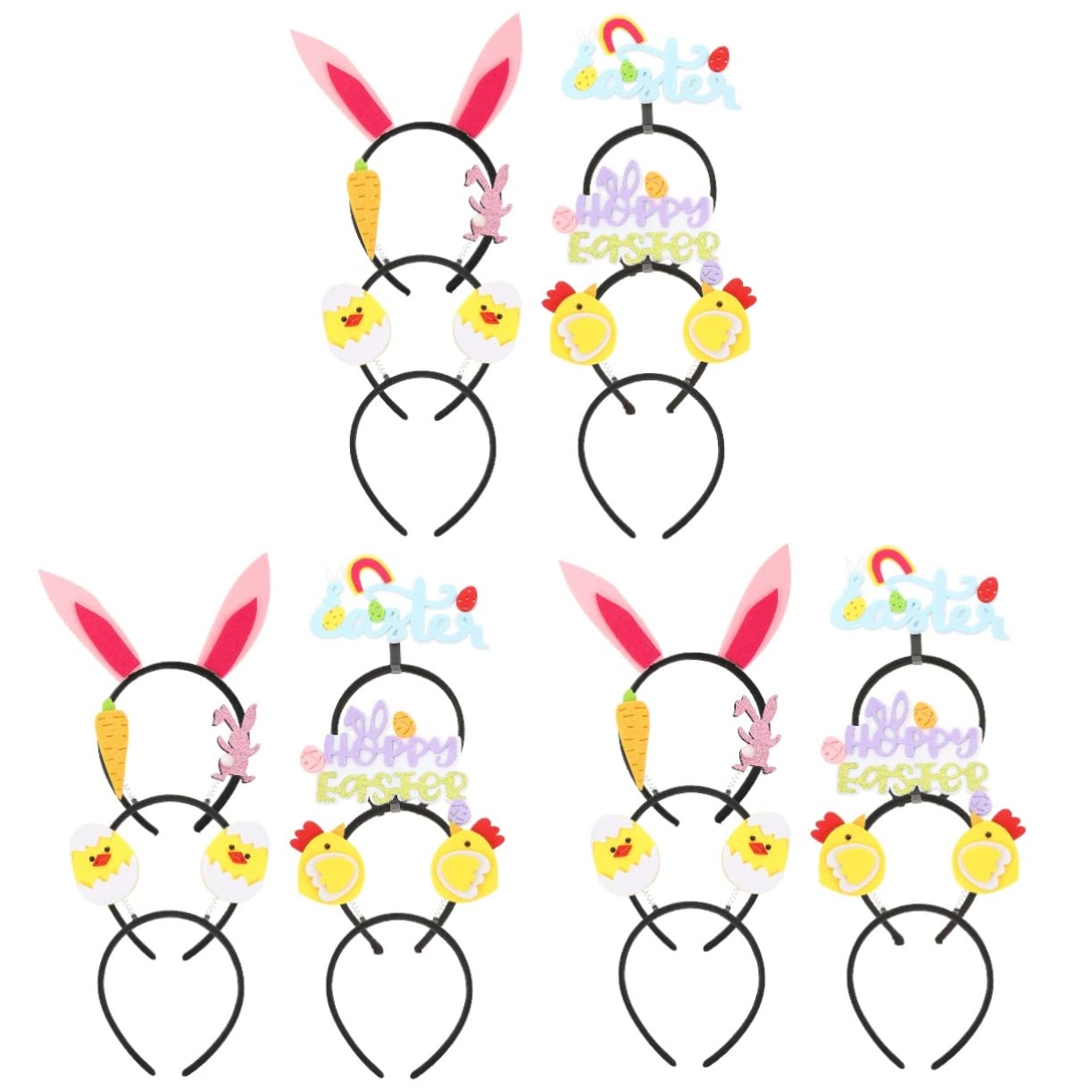 minkissy 12 pezzi fascia pasquale trucco fasce per capelli decorazione per capelli coniglietto accessori per capelli forniture per feste di Pasqua accessori per capelli fascia per donne accessori per