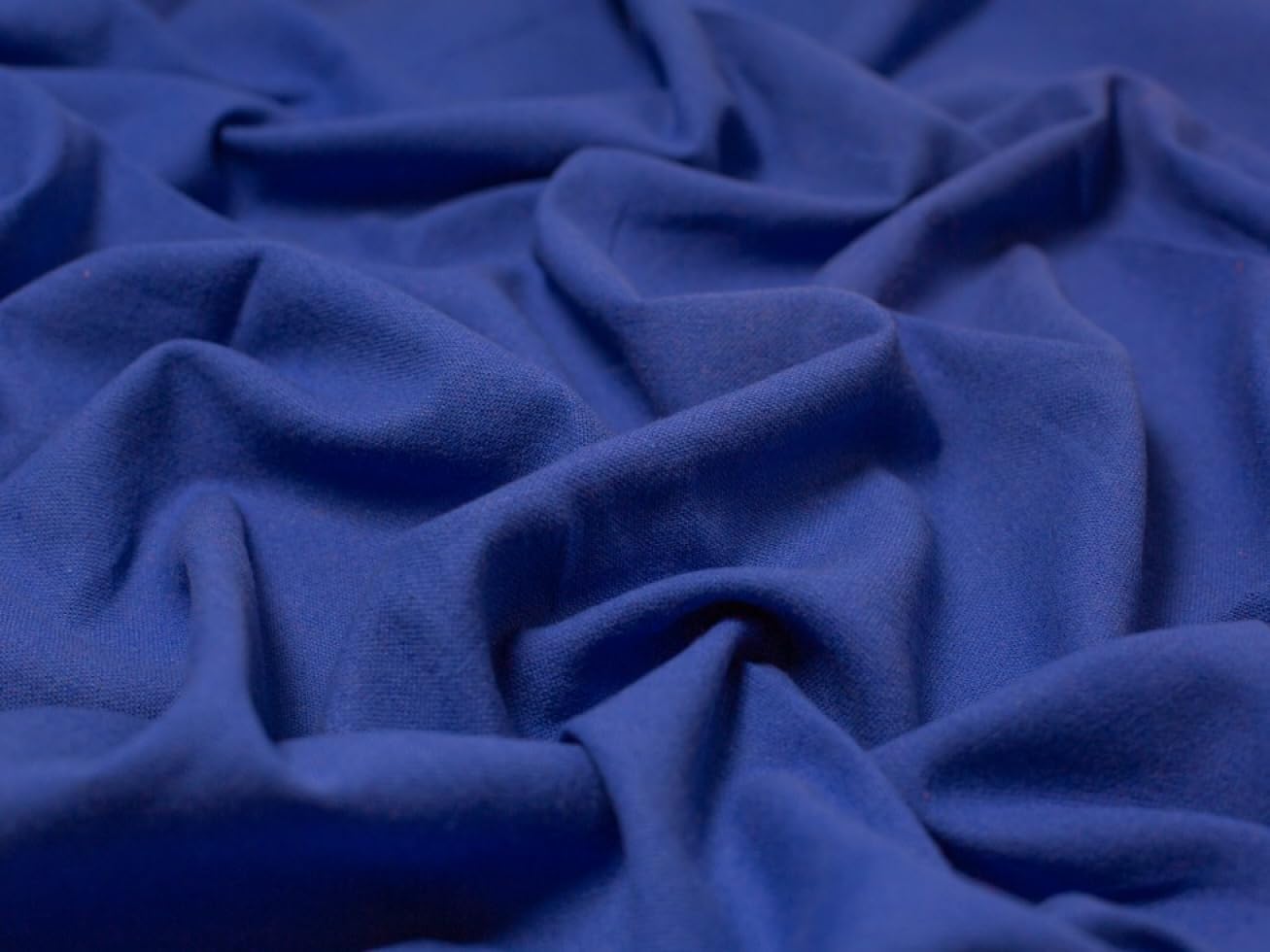 Minerva Core Range Blades Textured Cotton Linen Fabric Amparo Blue - Mediumweight & Suitable for Dressmaking - Approx Width: 135cm / 54" - Sold per metre
