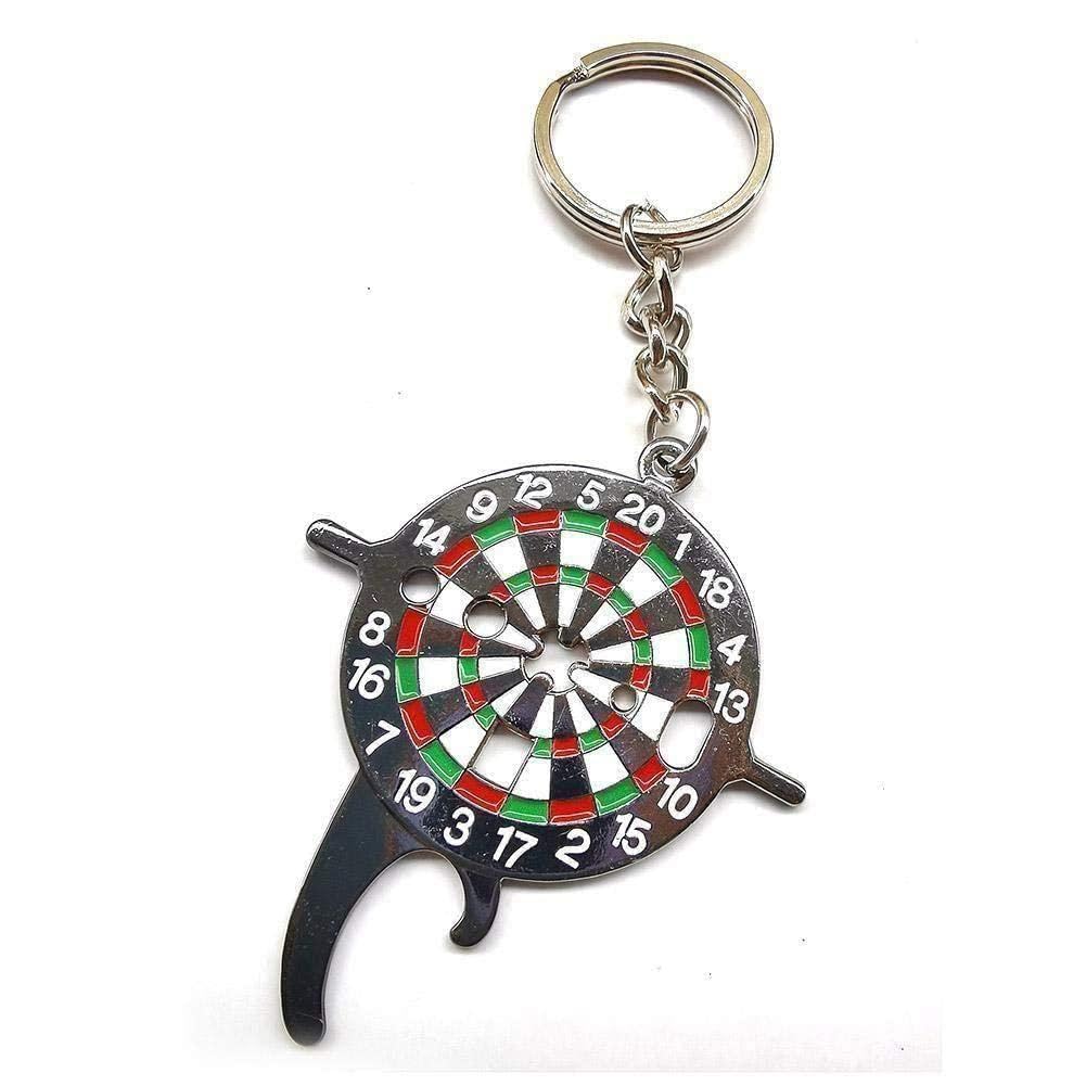 Portachiavi A Forma Di Bersaglio Per Freccette - Set Da 2 In Metallo Lega Di Zinco - Regalo Originale Per Uomo E Appassionati - 3