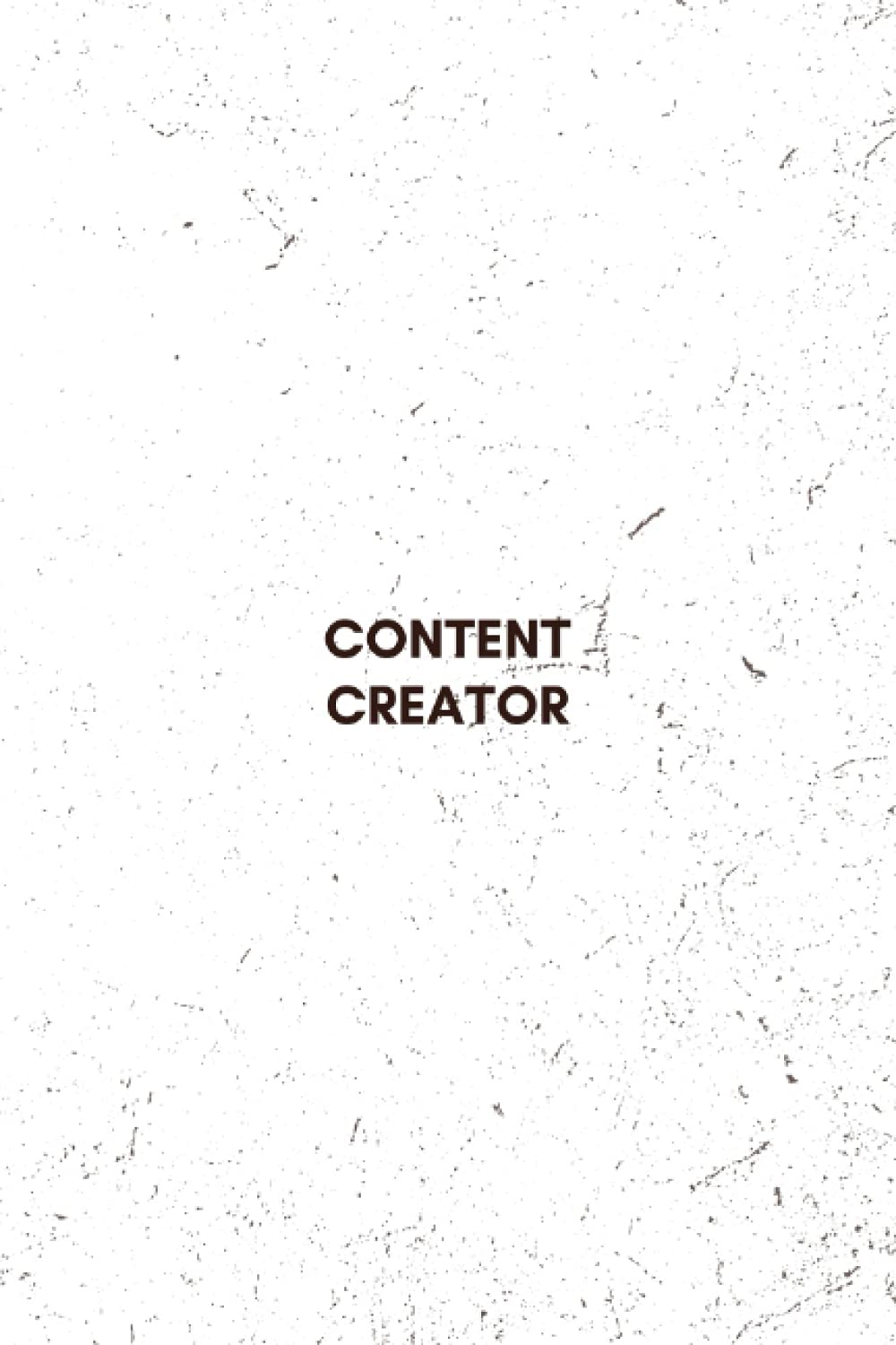 Content Creator Notebook | Journal and Notepad for Creatives | Black Creativity Notebook Sketch | 160 pages | Notebook for Teens and Adults, 6 x 9”