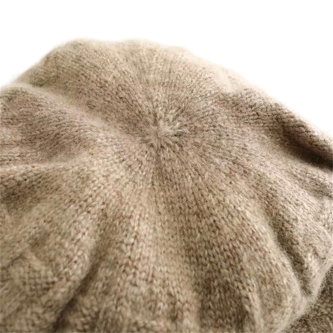Gorros 100% De Cachemira Pura Para Mujer, Gorro Usable De Doble Cara Para Invierno, Gorros Retorcidos Cálidos Suaves Y Gruesos De 2 Capas