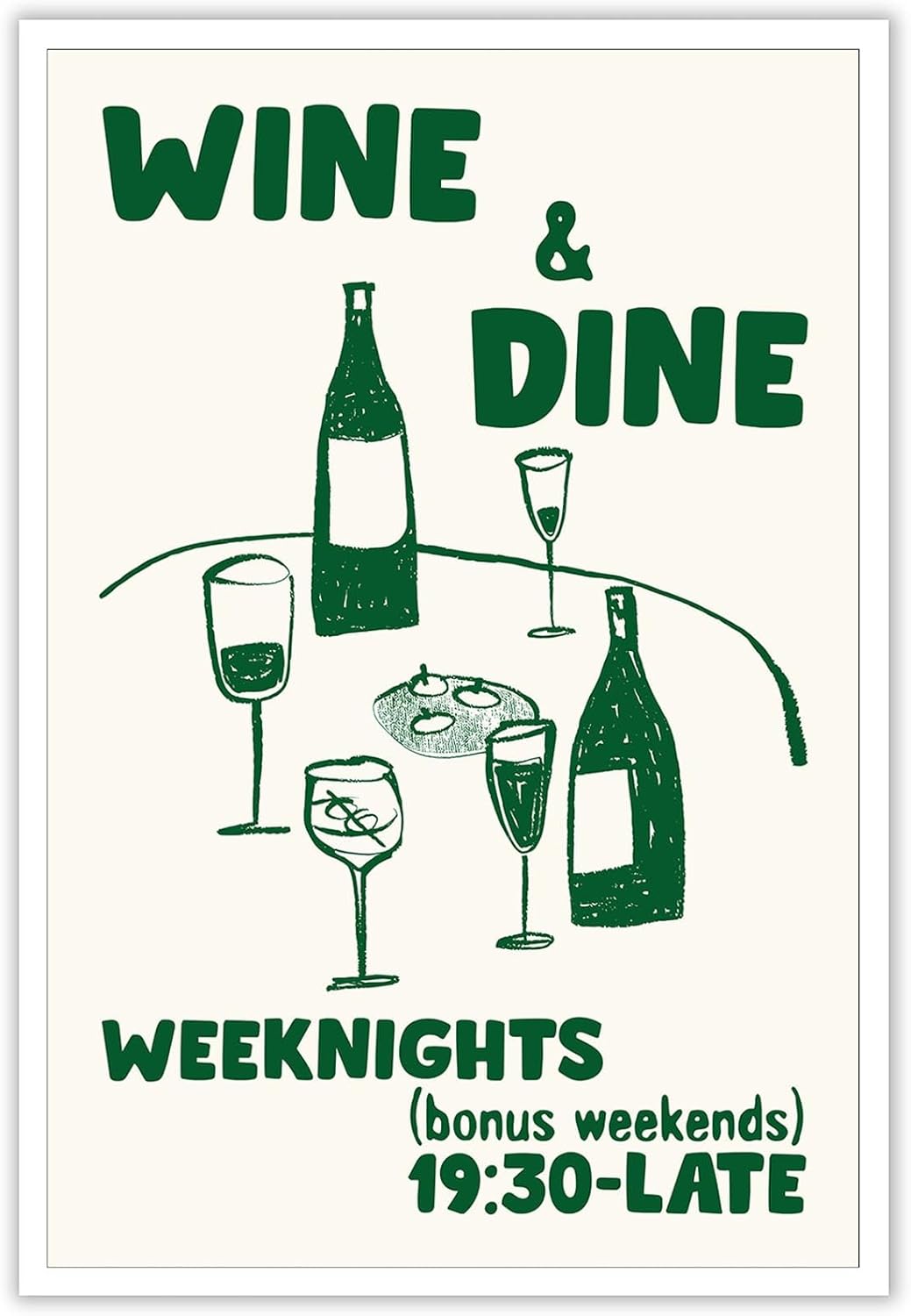 ADRHGCY Retro Wine & Dine Club Food...
