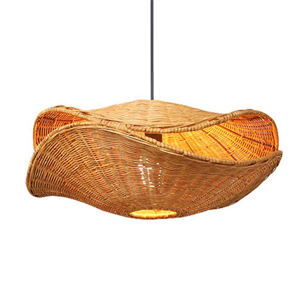 Lampade A Sospensione In Rattan In Stile Industriale Per Soggiorno