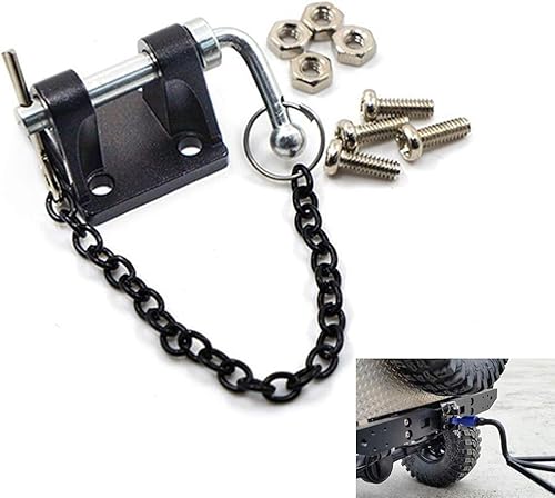 Miniatura 4 de DKKY - Gancho de remolque RC con cadena para 1/10 RC Crawler actualizaciones piezas