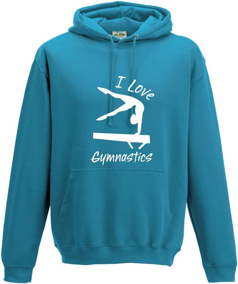 Girl's 'I Love Gymnastics' Balance Beam Hoodie