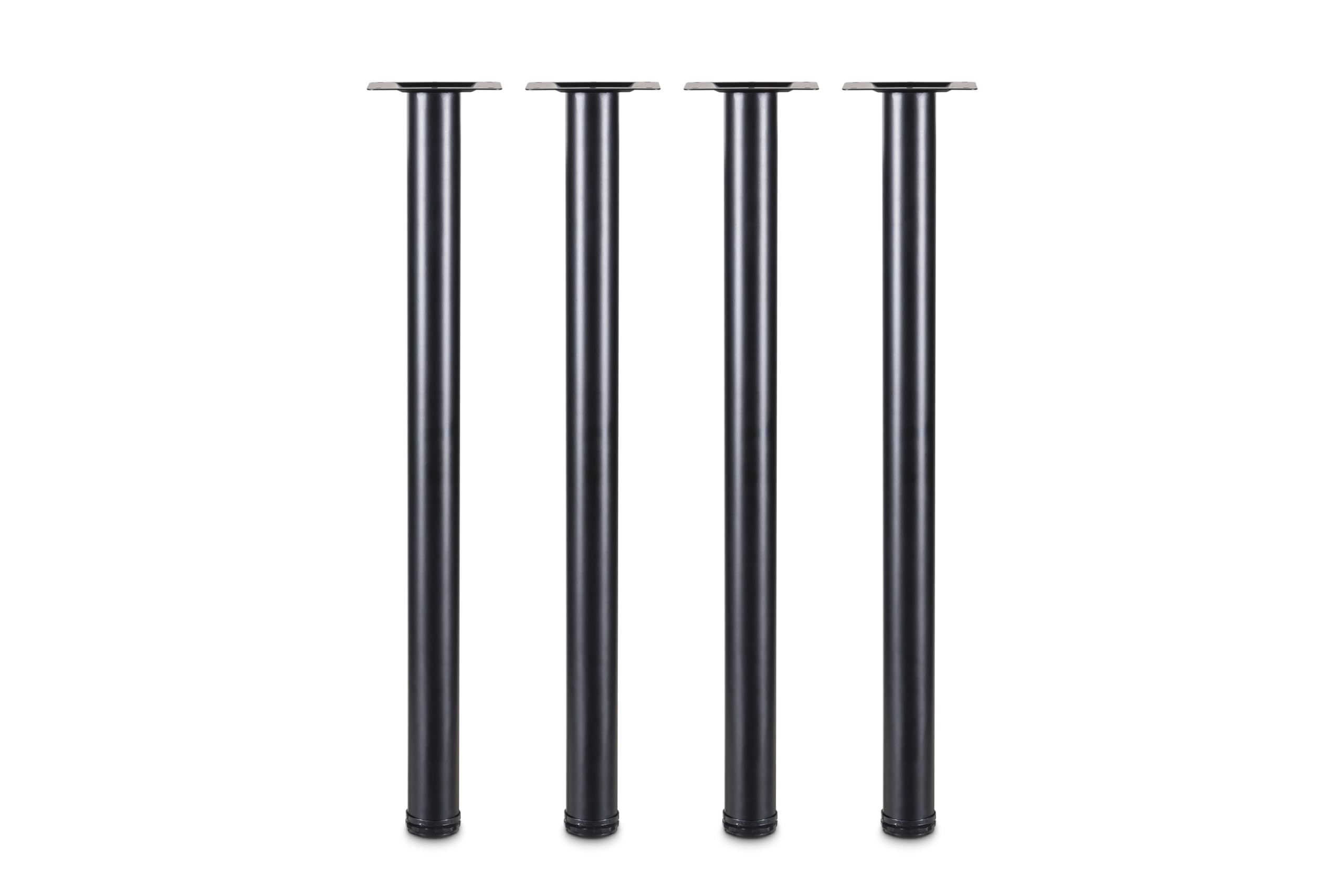 LCSDLHLSY 40Incn Metal Table Legs,Modern Desk Leg,DIY Coffee Desk, Dining Desk,Bar Support Feet，Side Table,Adjustable Round Furniture Legs Set of 4(