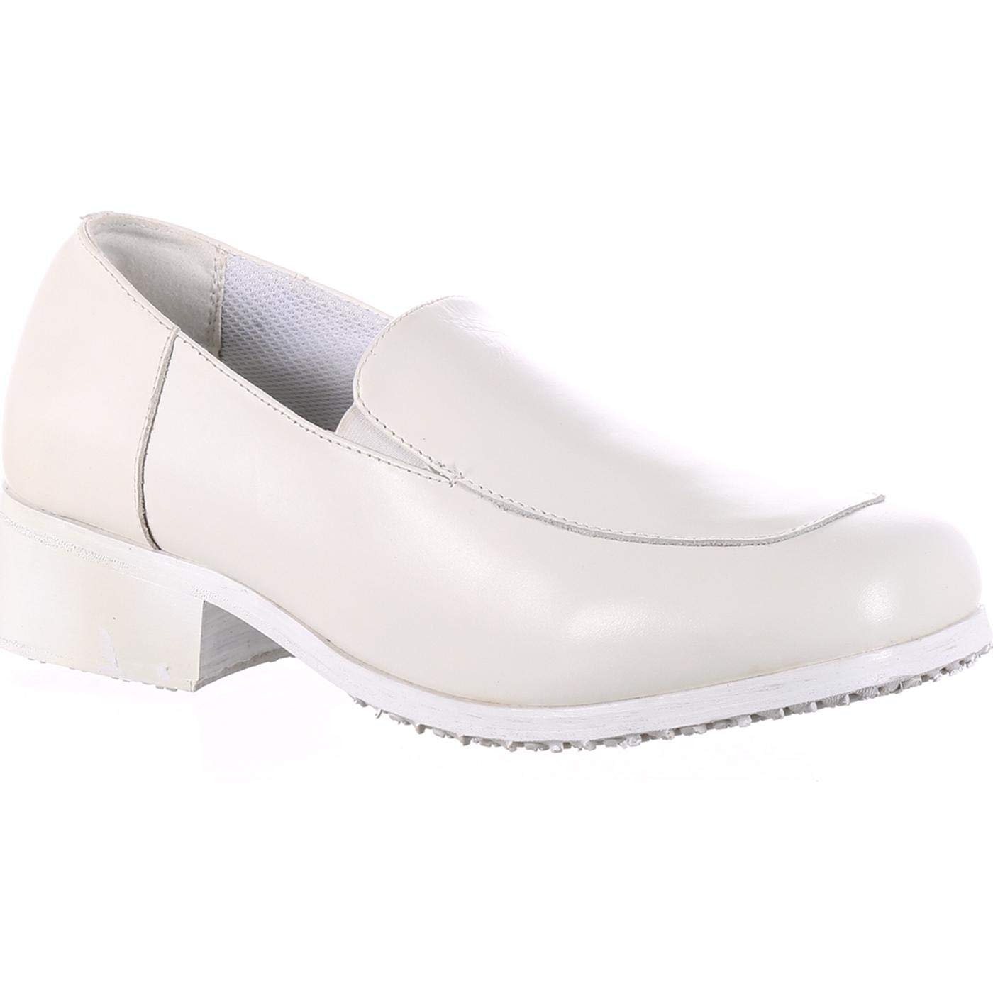 SlipGrips Women's Slip-Resistant Slip-On, White, Size 8(M)
