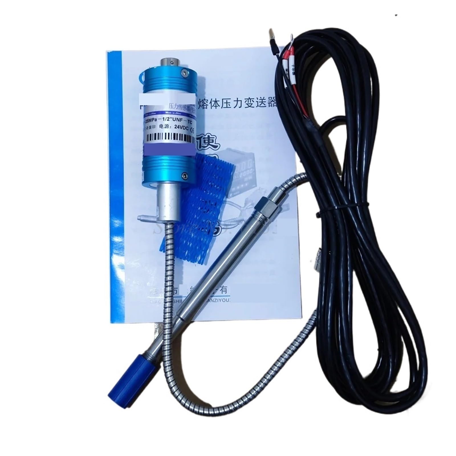 JJKKOZVQF PT123B-50MPa-1/2 High Temperature Melt Pressure Transmitter Sensor 4-20MA or 0-10V Output(25MPA 4-20MA)