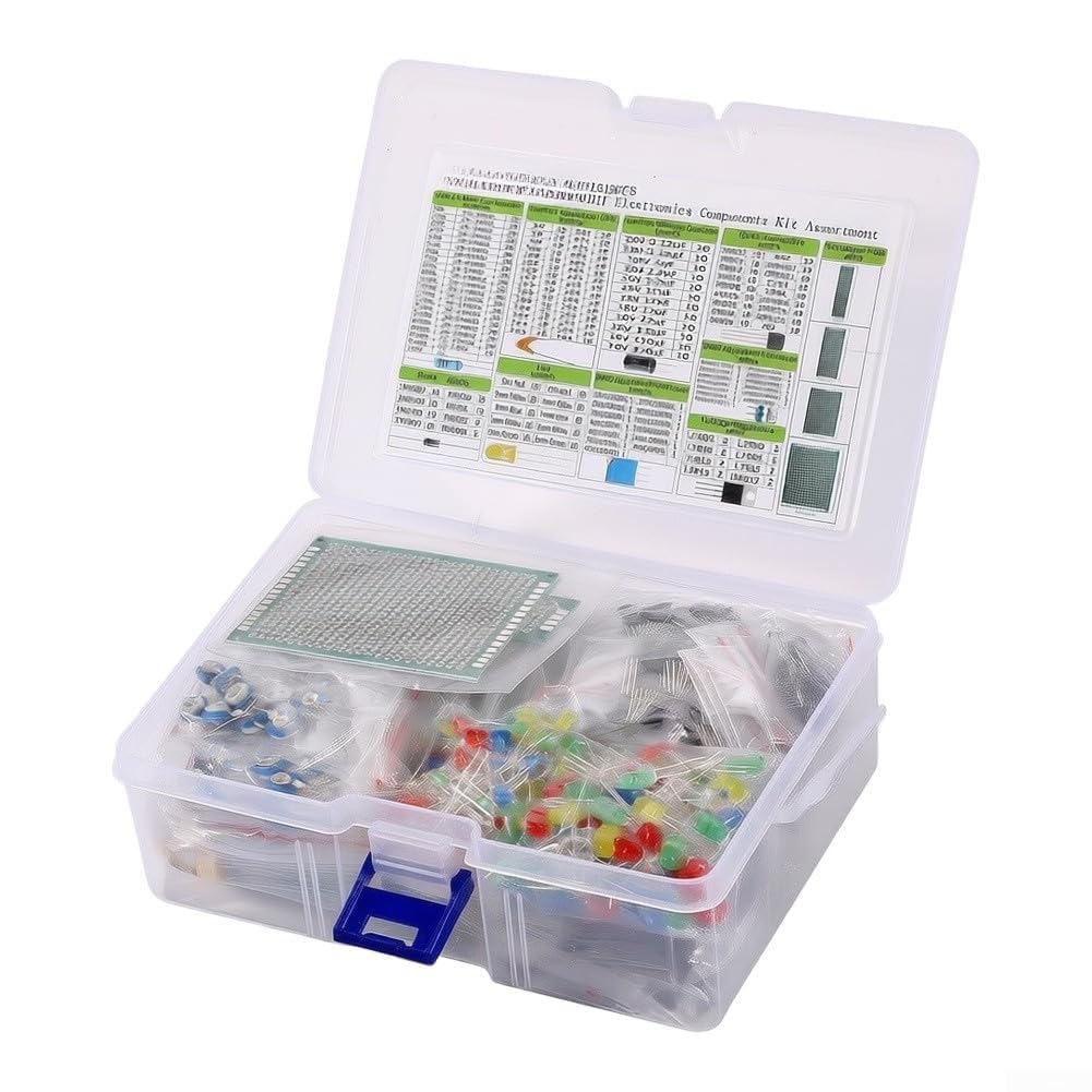 Résistances à film métallique Condensateurs LED Transistors DIY Kit