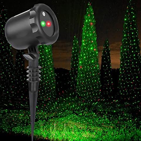 Ledmall Moving Firefly Red and Green Remote Control Laser Christmas Lights, Party, Events, Garden, Decoration, and Landscape Lights Cover