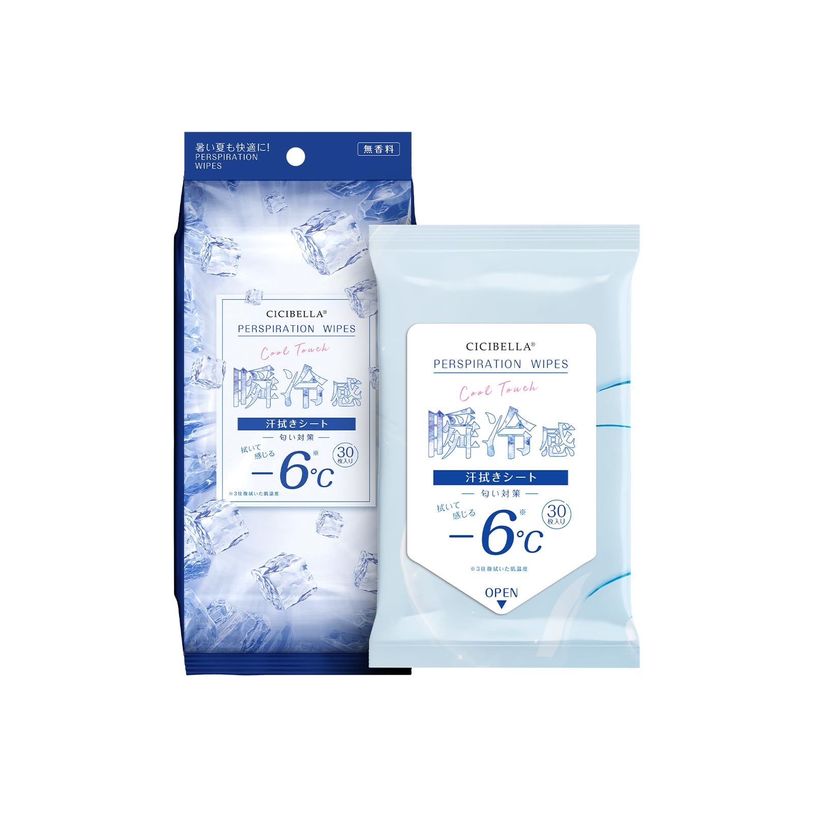 CICIBELLA クールタオル 冷感シート 2袋セット