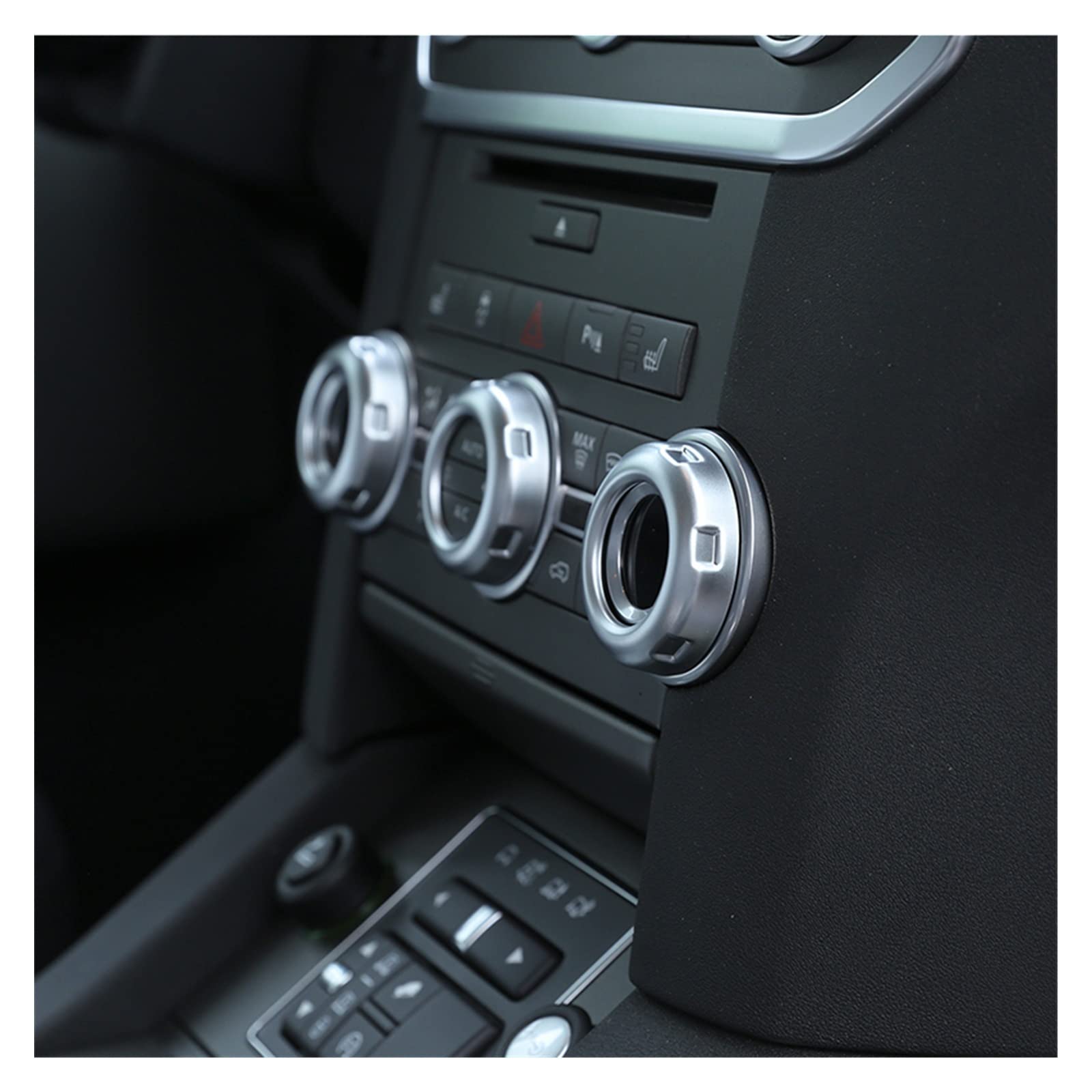 Coperture Pulsanti Climatizzatore ABS Per Land Rover Discovery 4 (2010-2016) & Range Rover Sport (2010-2013) - Nero Opaco - 2