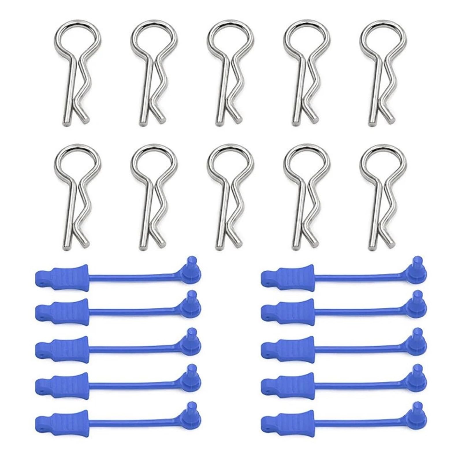 Retenedor Clip Cuerpo Acero 10Uds para Arrma 1/7 1/8 RC Coche