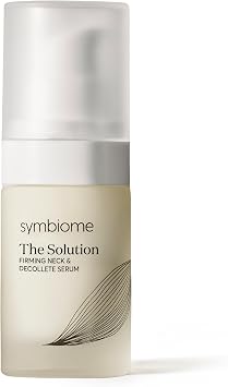 symbiome The Solution Neck and Decollete Serum, Firming Neck Serum with Saccharide Isomerate and Peptides to Smooth the Appearance of Fine Lines and Crepey Skin, Clean Skincare