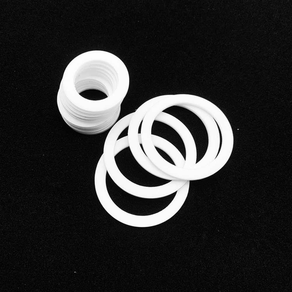 arandela de PTFE, Arandelas de PTFE de 20 piezas, medidor de presión de brida de arandela plana de PTFE de 2 mm de espesor, ID34 31,5 40 mm(40x56x2mm)