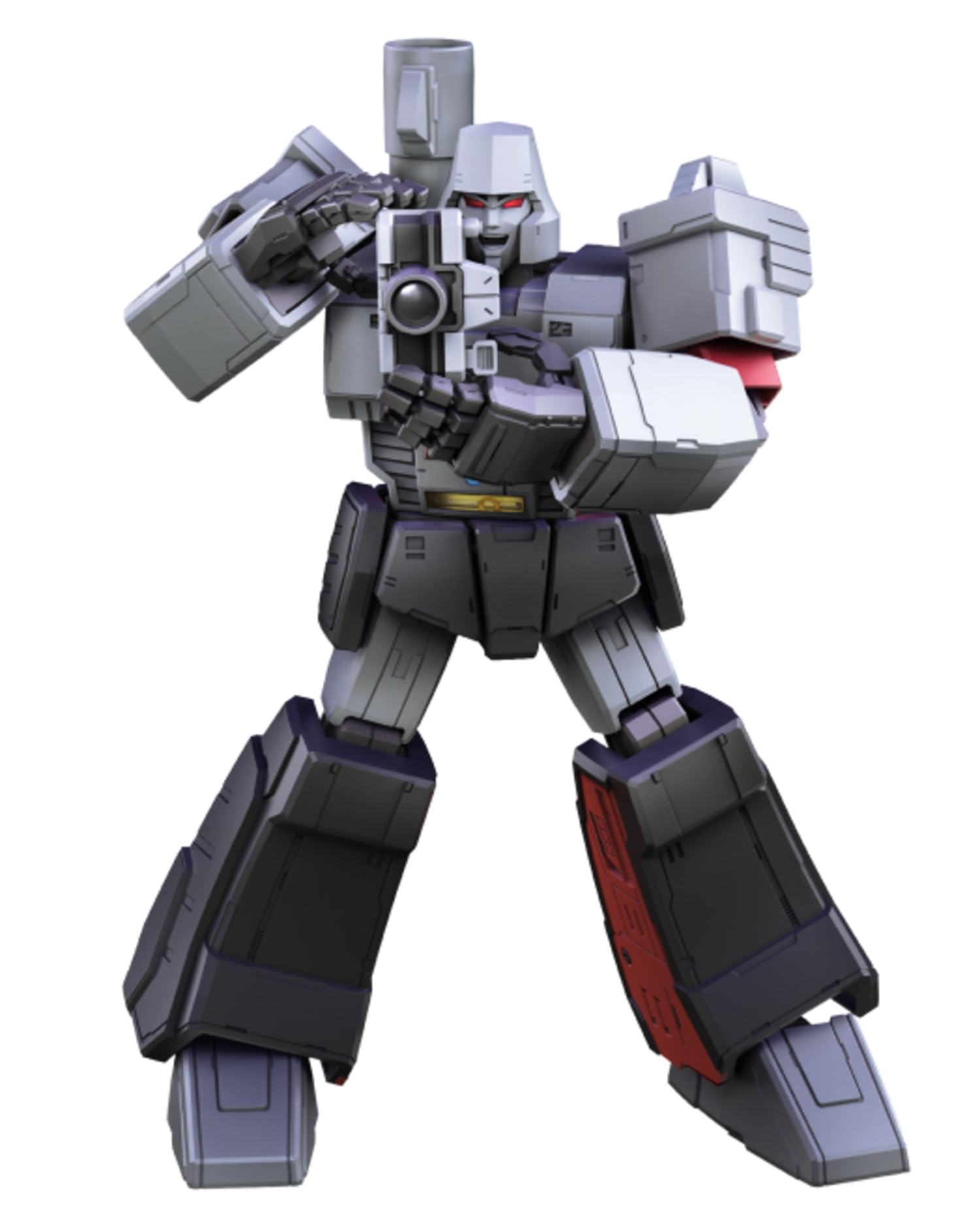 BLOKEES Transformers G1 Megatron Action Edition 02, zestaw modeli dla dzieci od 12 lat, robot 18 cm z 45 ruchomymi przegubami, funkcja oświetlenia, zestaw akcesoriów z tronem, model kolekcjonerski