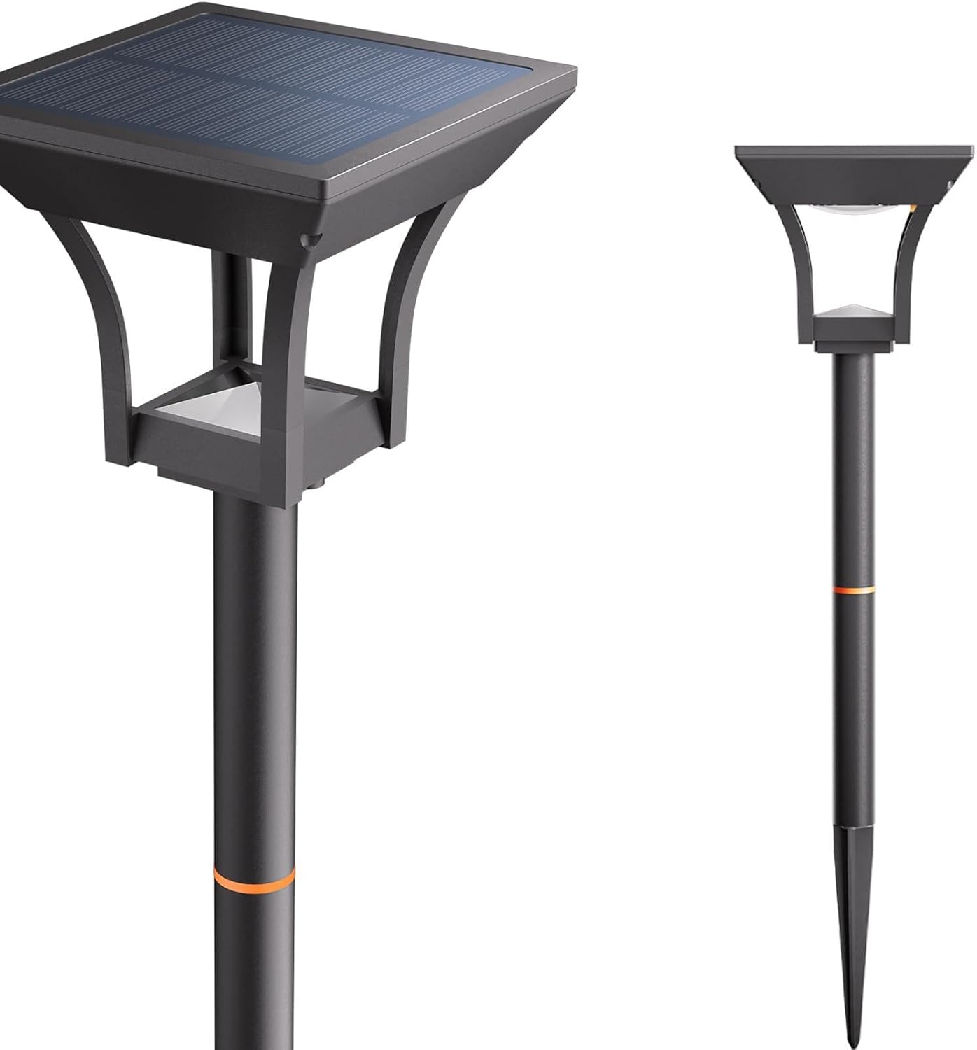 Solar Pathway Lights Outdoor, IP65 Waterproof Bright Solar Outdoor Lights, LED Solar Garden Lights Landscape Lighting for Walkway Lawn Patio Backyard (2 Pack, RGB)