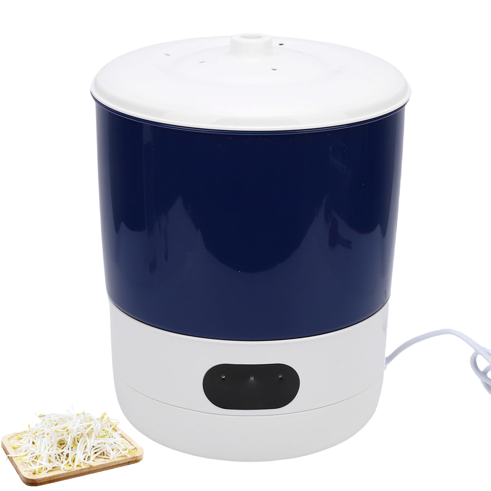 Fabater Machine à Germes de Soja, Fabricant de Germes de Soja Automatique Intelligent, Kit de Germination de Graines à 2 Couches avec Récipient de Germination, Arrosage Automatique (Prise UE 220V)