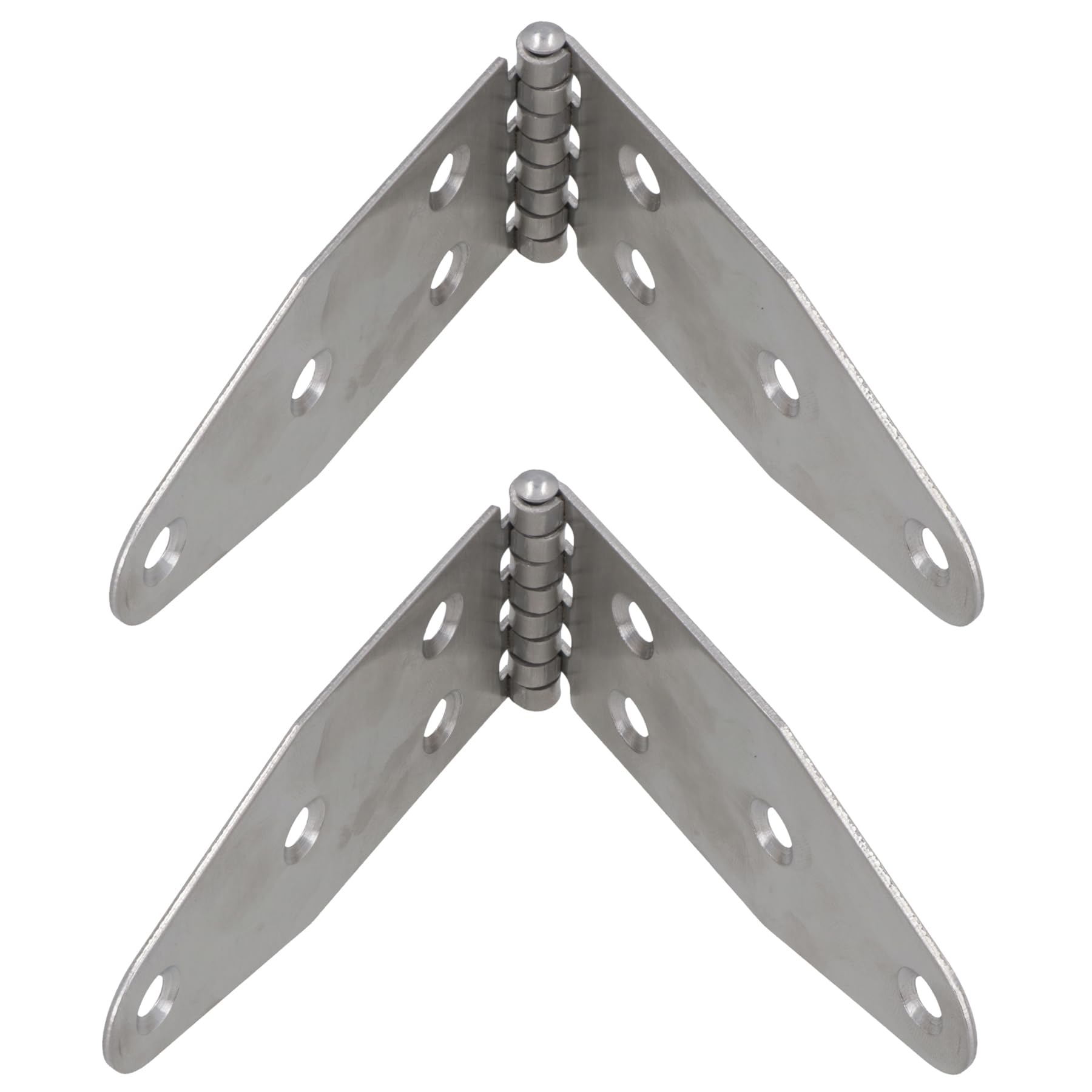 Charnière 180mm en acier inoxydable pour grandes portes et casiers résistants x2