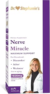 Pharmaganics Nerve Miracle Maximum Strength Supplement | Nerve Health Support | Legs, Feet, Hands, Toes | Mega Dose of Alpha Lipoic Acid ALA & Vitamin B12
