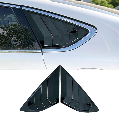 Persianas de rejilla de ventilación de aire para ventana lateral trasera de ABS, para Ford Fusion 2013, 2014, 2015, 2016, 2017, 2018, 2019, 2020,