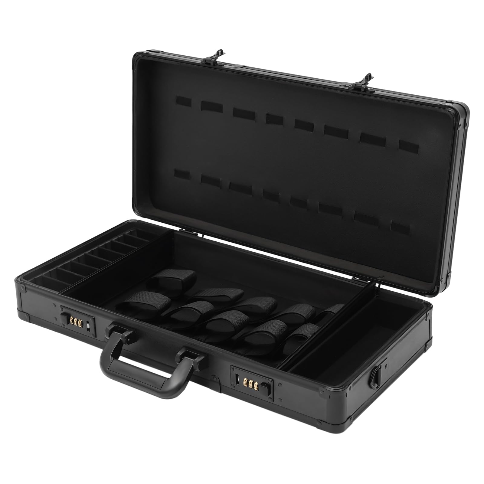 InSyoForeverEC Beauty Salon Barber Case,Hair Stylist Tool Kits Organizer,Professional Barber Travel Carry Case,Mobile Barber Station Tool Box,for Home