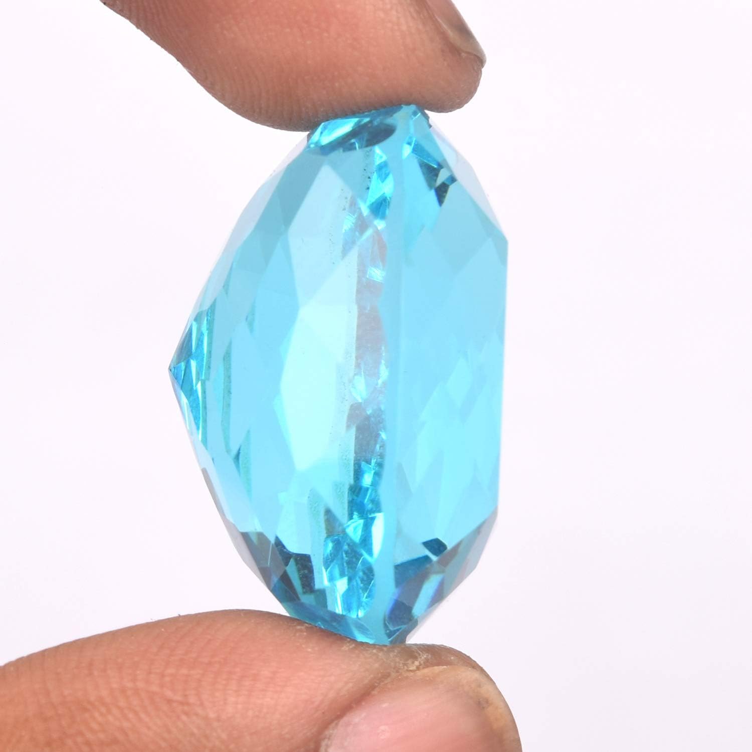 GEMHUB Gemstones For Jewerly Pink Topaz | Green Amethyst | Blue Topaz | Color-Change Alexandrite Pear | Square | Cushion Jewelry Making